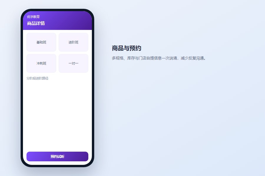 详情页：规格、库存与下单路径